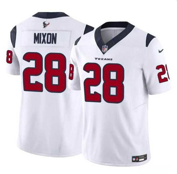 Youth Houston Texans #28 Joe Mixon White 2024 F.U.S.E. Vapor Untouchable Limited Stitched Jersey Dzhi